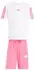 Adidas Essentials 3-Stripes T-Shirt + Shorts Set Kinder Regular Fit (KC6147) white/pink fusion