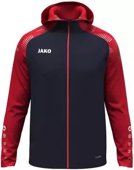 JAKO Sonic Kapuzen-Trainingsjacke (6826D) marine/rot