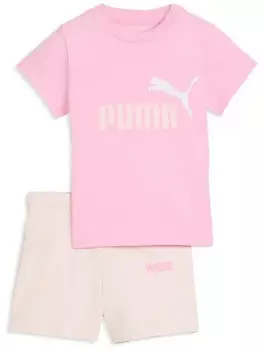Puma Minicats ESS Crew Set FL Inf Jogginganzug Regular Fit (686285) pink shimmer