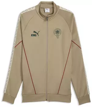 Puma KING Anthem Trainingsjacke beige/gr&uuml;n