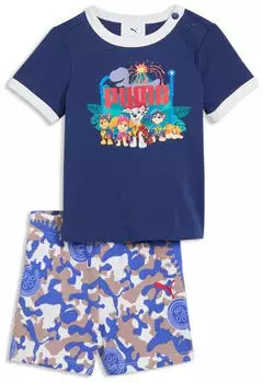 Puma X PAW PATROL MINICATS TEE AND SHORTS SET INF Regular Fit (95432661) blue jewel