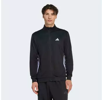 Adidas Workout Essentials All-Set 3-Stripes Knit Trainingsjacke (84718066) schwarz/wei&szlig;