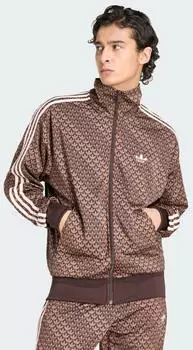 Adidas Firebird Loose Monogram Trainingsjacke Aurora Coffee / Earth Strata / Sandy Pink (KE1677)