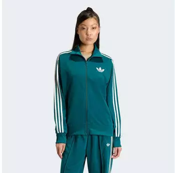 Adidas Firebird Track Jacket, Loose Fit (KG3718) legacy teal/sanftes wei&szlig;