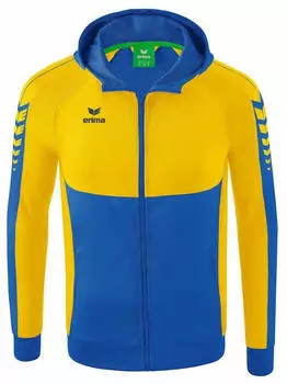 Erima Six Wings Trainingsjacke mit Kapuze (1032210) new royal/gelb