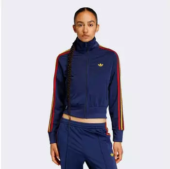 Adidas FB Classic TT Trainingsjacke (KC6571) dunkelblau/team power rot 2/crew gelb