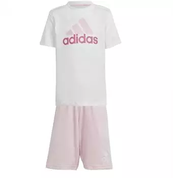 Adidas Essentials T-Shirt + Shorts Set Kids (IQ4089) white/multicolor