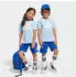 Adidas Essentials T-Shirt + Shorts Set Kids (JC9715) glow blau/weiß
