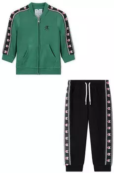 Champion Men-Sweatsuit Tuta (CHP7877002000001) dunkelgr&uuml;n/schwarz/wei&szlig;