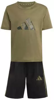 Adidas Seasonals Camo Trainingsanzug / TR-ES T-Shirt (KQ8772) olive strata-multicolor