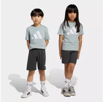 Adidas Essentials T-Shirt + Shorts Set Kinder (KD6004) wonder sage/wei&szlig;