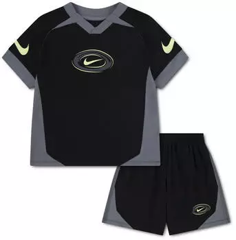 Nike NKN FT Color Blocked Crew Set 2-teilig Langarm (86N944-023) schwarz