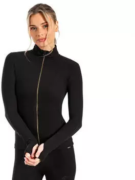 Smilodox Kenna Gold Trainingsjacke (124895) schwarz