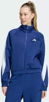 Adidas Damen Stadium Trainingsjacke dark blue