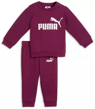 Puma Essentials Minicats Crew Jogginganzug Baby (686280) fuchsia glow/wei&szlig;