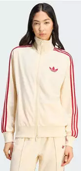 Adidas Firebird Loose Track Jacket warm vanilla / team victory red