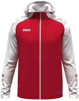 JAKO Sonic Polyesterjacke (9326-105) rot/wei&szlig;