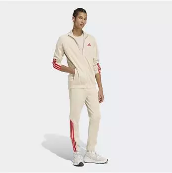 Adidas Stadium 3-Stripes Trainingsanzug (KB6198) crystal linen/pure ruby