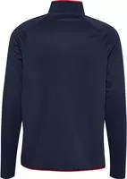 hummel Core 2.0 Half Zip Trainingsjacke - marine/true red - 2XL