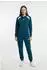 Puma Hooded Sweat Suit FL CL 2-teiliger Regular Fit Trainingsanzug midnight petrol/weiß