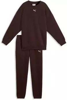 Puma Loungewear Oversized Sweat Suit FL G Trainingsanzug (2-tlg) chocolate fondue