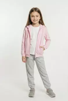 Adidas Essentials 3 Stripes Fleece Trainingsanzug (KE0990) graumeliert/rosa/weiß