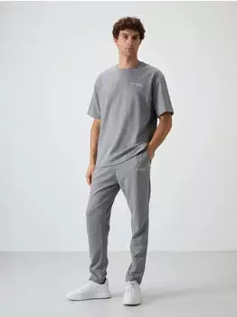 Tommy Hilfiger Oversized T-Shirt und Hosen Set grau