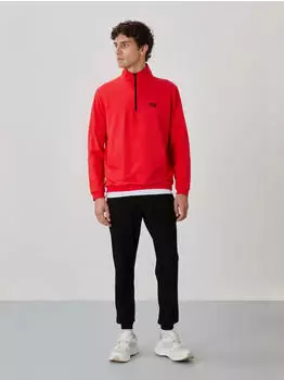 Tommy Hilfiger Herren Zip Sweatshirt und Hosen-Set (MIY9482W030C) rot