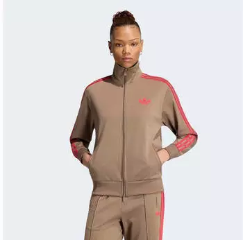 Adidas Firebird Track Loose Trainingsjacke (KU8196) khaki six/power pink