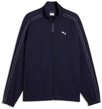 Puma Class Relaxed Material Track Jacket Trainingsjacke mit Stehkragen, Relaxed Fit (694298) puma navy