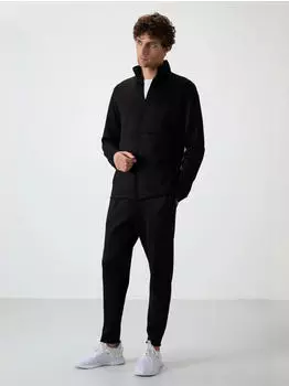 Tommy Hilfiger Polyester Scuba Active Set mit Reißverschluss-Kragen (MIYEH5NC010F) schwarz