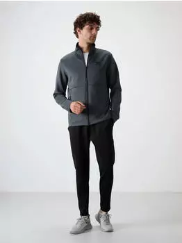 Tommy Hilfiger Polyester Scuba Active Set mit Reißverschlusskragen (MIYEH5NC070F) basaltgrau/schwarz/holzkohle
