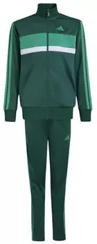 Adidas Seasonal Essentials Tiberio 3-Stripes Tricot Track Suit Kids (KT1665) collegiate green/court green
