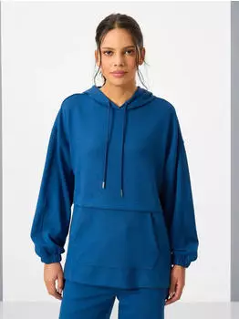 Tommy Hilfiger Oversized Zip-Kragen Sweatshirt und Hosen-Set (8684404798576) saphir