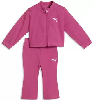 Puma Essentials Elevated Gerippter Trainingsanzug Kinder (638105) pink opal