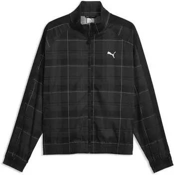 Puma tT7 Relaxed Tartan Trainingsjacke Herren Schwarz (636731-01)
