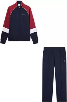 Champion Full Zip Sweatsuit (222692) schwarz navy/rot/wei&szlig;