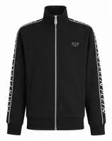 Yoga-Sweatjacke PHILIPP PLEIN "Joggingjacke", Herren, Gr. S, 02, schwarz, Stoff: 89%