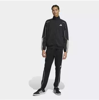 Adidas Stadium 3-Stripes Trainingsanzug (40598859) schwarz/sanftes wei&szlig;