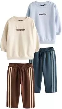 Next Jogger Set mit Rundhalsausschnitt 4-teiliges Set (W16205) multi