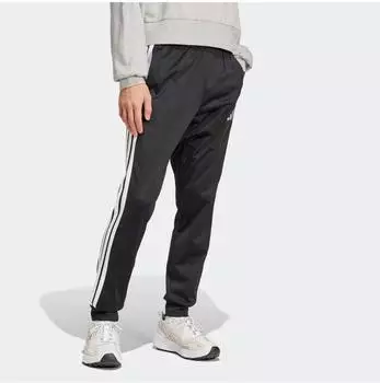 Adidas 3-Stripes Tricot Regular Tapered Sporthose (JI8809) schwarz/wei&szlig;