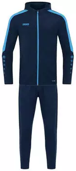 JAKO Kinder Trainingsanzug Polyester Power (M9423) marine/skyblue