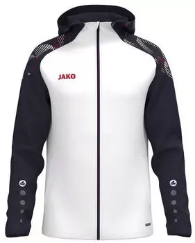 JAKO Sonic Zip Hoodie Regular Fit wei&szlig;/marine/rot