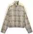 Puma T7 Relaxed Tartan-Jacke Damen (636628-81) mouse gray beige