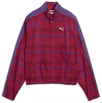 Puma T7 Relaxed Tartan Trainingsjacke (636628-23) garnet glow