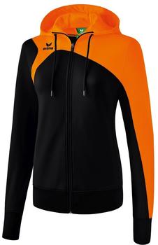 Erima Club 1900 2.0 Trainingsjacke mit Kapuze Damen schwarz/orange