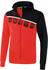Erima 5-C Trainingsjacke mit Kapuze (1031906) rot/schwarz/weiß