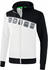 Erima 5-C Trainingsjacke mit Kapuze (1031906) weiß/schwarz/dunkelgrau