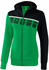 Erima 5-C Trainingsjacke Damen (103191) smaragd/schwarz/weiß