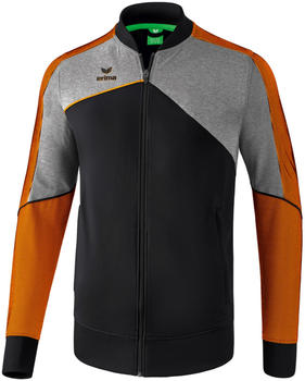 Erima Premium One 2.0 Presentation Jacket Men black/grey melange/neon orange